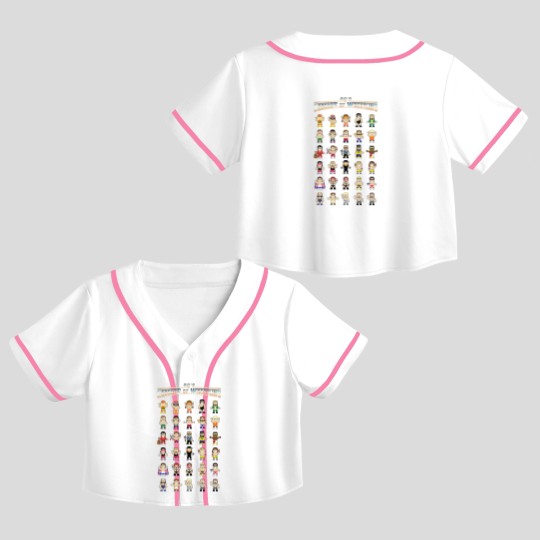 Discover Legends of Wrestling Retro Adults Crop Top Baseball Jerseys