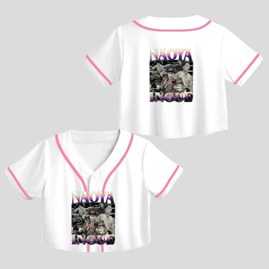 Discover Naoya Inoue, Boxing Crop Top Baseball Jerseys, Classic 90s Graphic Crop Top Baseball Jerseys, Unisex, Naoya Inoue Vintage Bootleg