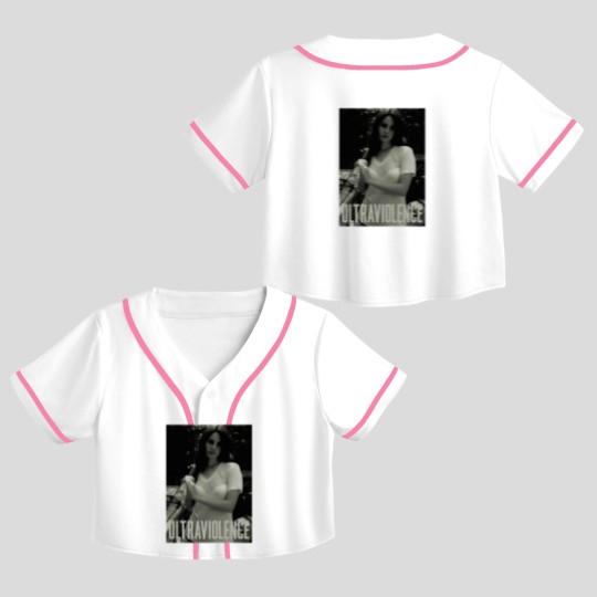 Discover Lana Del Rey Ultraviolence Crop Top Baseball Jerseys, Vintage Fan