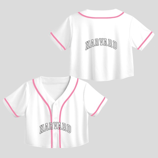 Discover Vintage Harvard University Crop Top Baseball Jerseys