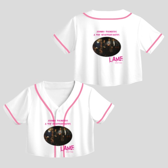 Discover Johnny Thunders L.A.M.F Crop Top Baseball Jerseys