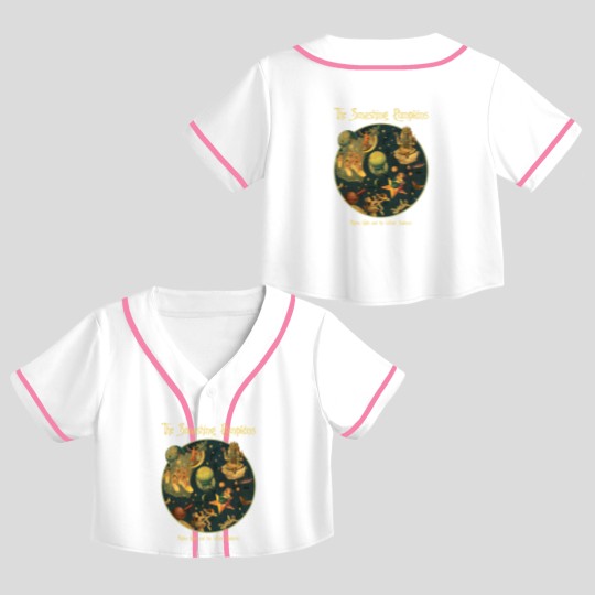 Discover Vintage 1996 The Smashing Pumpkins Band Tour Crop Top Baseball Jerseys
