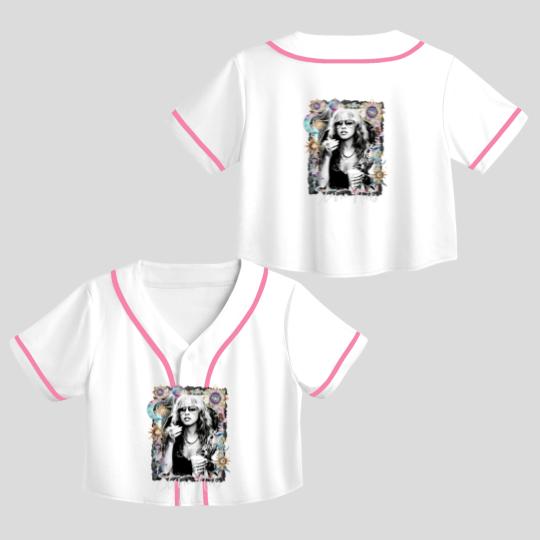 Discover Stevie Nicks Crop Top Baseball Jerseys Gypsy Crop Top Baseball Jerseys Bella Canvas Crop Top Baseball Jerseys Gift For Her Stevie Nicks Fan Concert