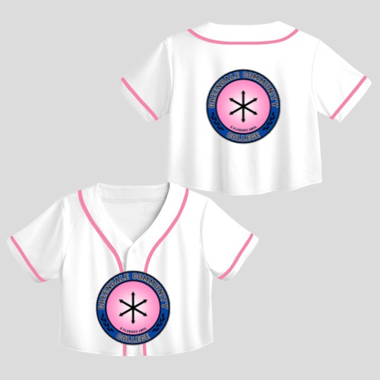 Discover Greendale Community College Crop Top Baseball Jerseys