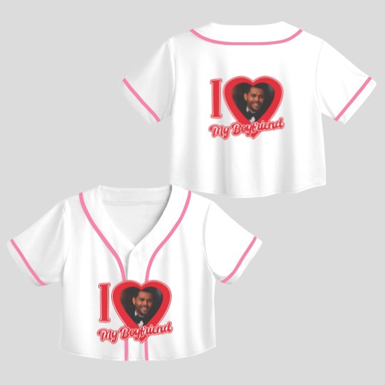 Discover I Love My Boyfriend Weeknd, Abel Unisex Heavy Cotton Crop Top Baseball Jerseys