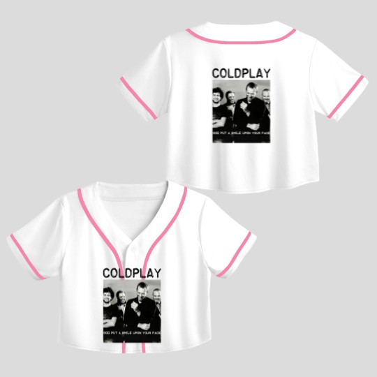 Discover Coldplay World Tour 2025 Crop Top Baseball Jerseys, Gift Crop Top Baseball Jerseys For Coldplay Fans