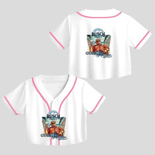 Discover Gulf of America Beer Crop Top Baseball Jerseys
