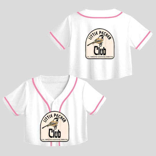 Discover Little Pecker Club Crop Top Baseball Jerseys