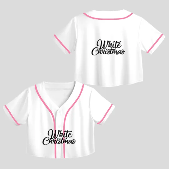 Discover white christmas - White Christmas - Crop Top Baseball Jerseys