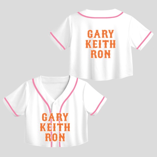 Discover GARY, KEITH, RON Crop Top Baseball Jerseys