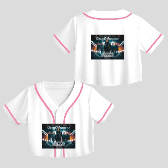 Discover Ozzy Osbourne Black Sabbath Final Concert 2025 Crop Top Baseball Jerseys