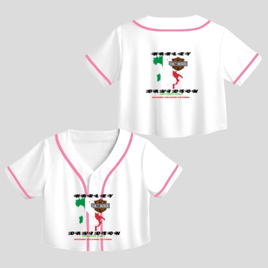Discover HARLEY South Italy Crop Top Baseball Jerseys