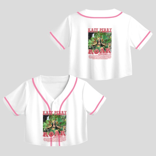 Discover Katy Perry Music Crop Top Baseball Jerseys K1, Roar Music Pop