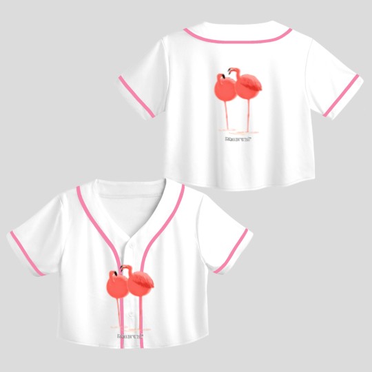 Discover Rollin' Wild - Flamingos Crop Top Baseball Jerseys