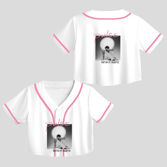Discover Benson Boone New Song Pulse Retro Fanshionable Crop Top Baseball Jerseys
