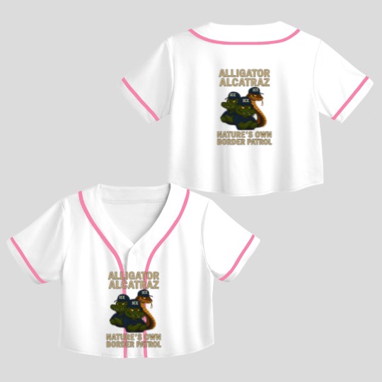Discover Alligator-Alcatraz - Alligator Alcatraz Fl Retro - Crop Top Baseball Jerseys