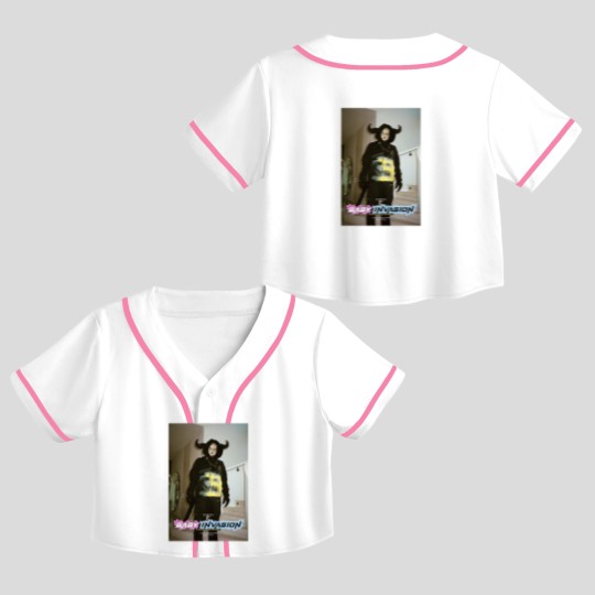 Discover Harmony Korine EDGLRD Baby Invasion Movie 2025 NYC Release Party Crop Top Baseball Jerseys