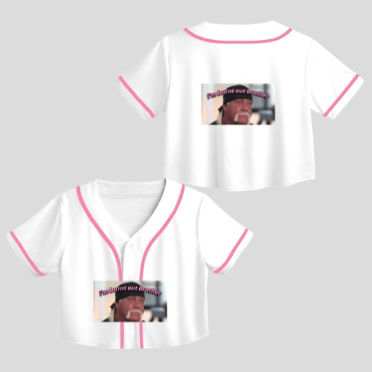 Discover Hulk Hogan Crop Top Baseball Jerseys