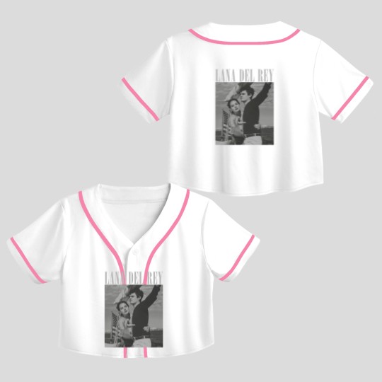 Discover Lana del rey Norman Rockwell Crop Top Baseball Jerseys