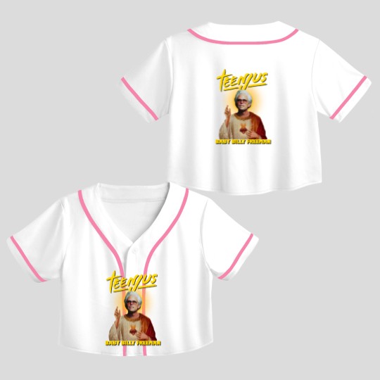 Discover TEENJUS BABY BILLY FREEMAN - TEEN JESUS - YELLOW - Teenjus - Crop Top Baseball Jerseys