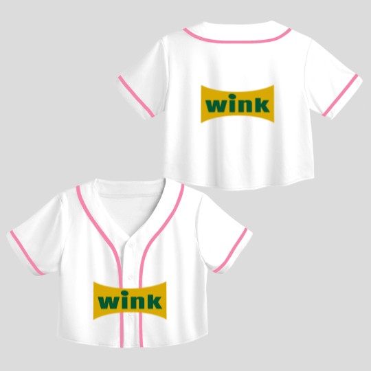 Discover Wink Grapefruit Flavored Soft Drink Soda Pop Logo Crop Top Baseball Jerseys