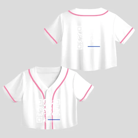 Discover BACK Print - Police Flag Trump Dance QR Code Comfort Colors Crop Top Baseball Jerseys,  Republican Crop Top Baseball Jerseys