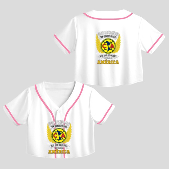 Discover Playera Aguilas del America Solo Los Mejores le Van al America Crop Top Baseball Jerseys
