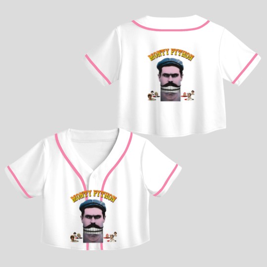 Discover Vintage Crop Top Baseball Jerseys Monty Python's Flying Circus V1 NATURAL