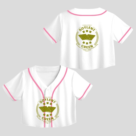 Discover Soylent Green Crop Top Baseball Jerseys