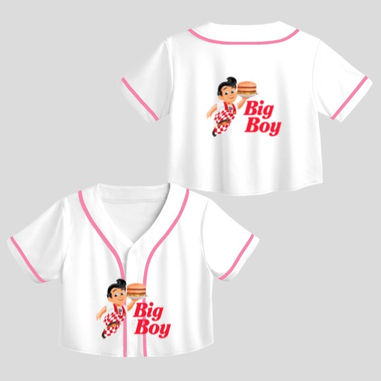 Discover Bobs Big Boy Crop Top Baseball Jerseys