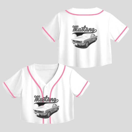 Discover Mustang - Mustang - Crop Top Baseball Jerseys