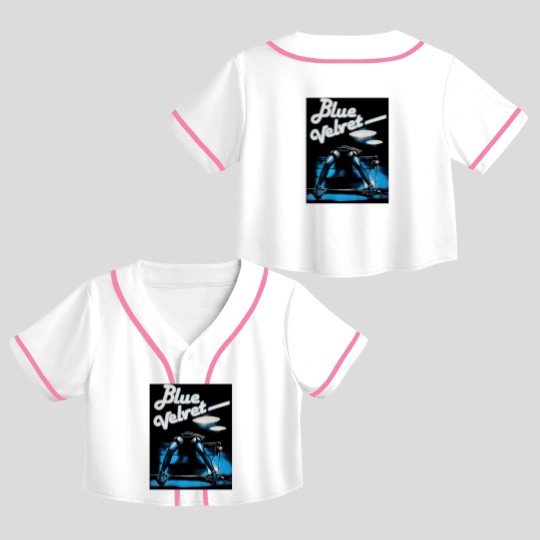 Discover Blue Velvet Movie David Lynch Crop Top Baseball Jerseys Unisex Short Sleeve Cotton Crop Top Baseball Jerseys