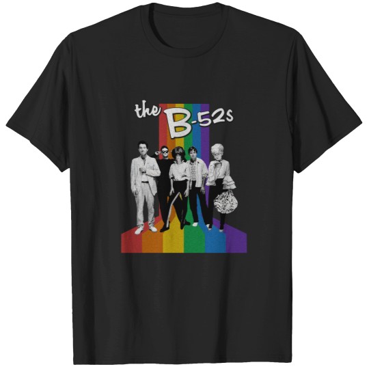 Discover B52s Custom T Shirts, Rainbow Stripes Custom T Shirts