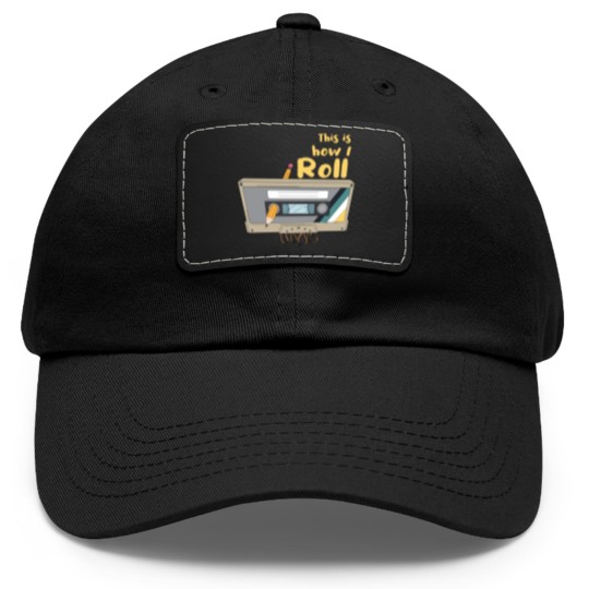 Discover Cassette Tape Classic 80s 90s - Cassette Tape - Dad Hat With Leather Patch