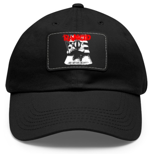 Discover Rancid And Out Come The Wolves  Merchandis Dad Hat With Leather Patch