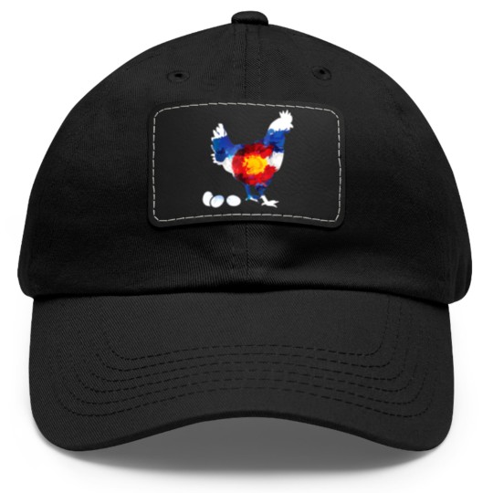 Discover Colorado Chickens Dad Hat With Leather Patch