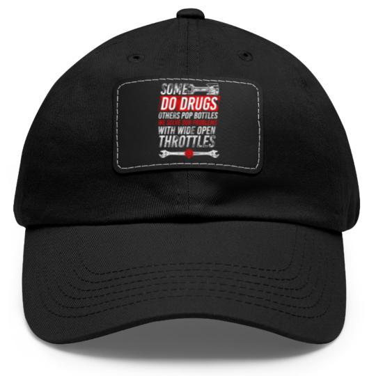 Discover Wide Open Throttle Dad Hat With Leather Patch - Car or Truck Racing Dad Hat With Leather Patch