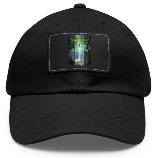 Discover Nintendo Zelda The Master Sword Lost Woods Artwork Dad Hat With Leather Patch