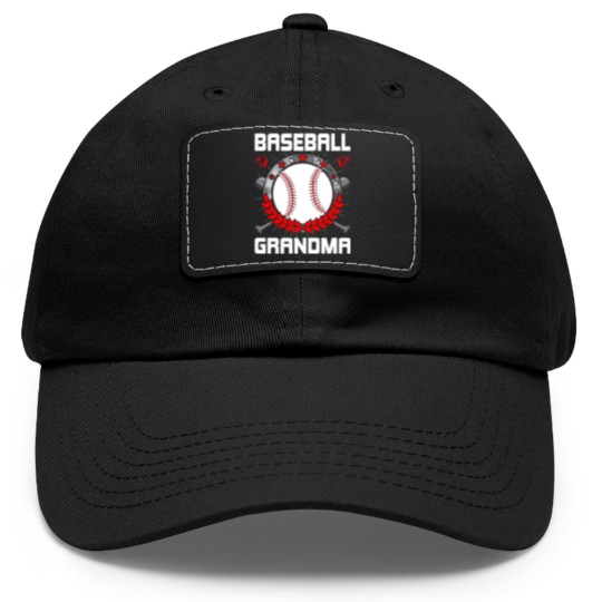 Discover Baseball Grandma Baseball Lover Dad Hat With Leather Patch