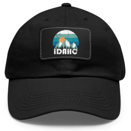 Discover Idaho State Retro Vintage Dad Hat With Leather Patch