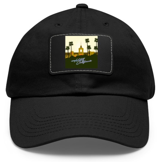 Discover Eagles Hotel california Dad Hat With Leather Patch