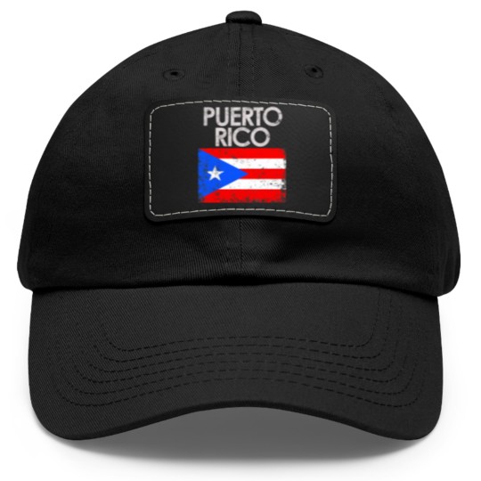 Discover Vintage Puerto Rico Rican Flag Dad Hat With Leather Patch