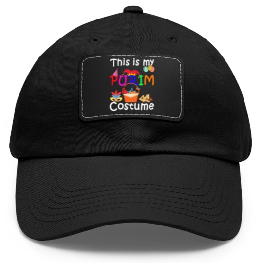 Discover This Is My Purim Costume Jewish Dad Hat With Leather Patch