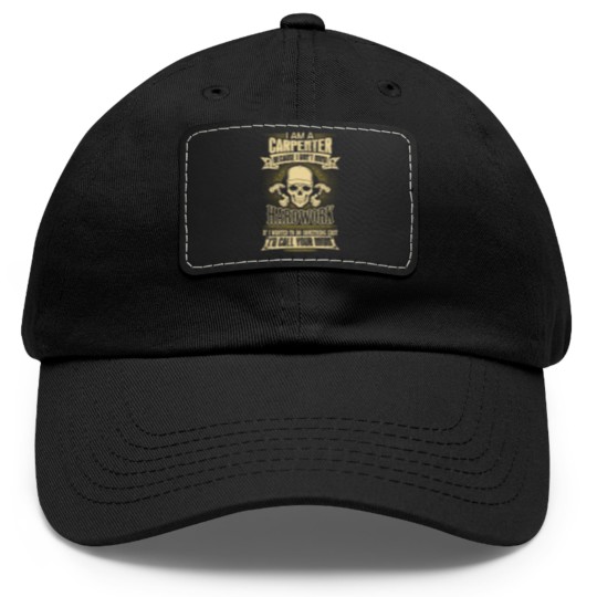 Discover Carpenter union carpenter construction carpenter Dad Hat With Leather Patch