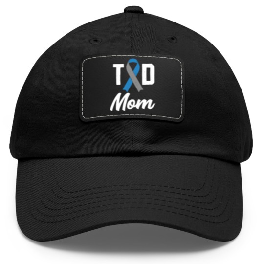 Discover T1D Mom Diabetes Insulin awareness month - Diabetes - Dad Hat With Leather Patch