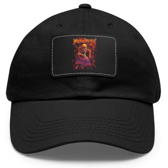 Discover Megadeth Dad Hat With Leather Patch Megadeth Men's Peace Sells