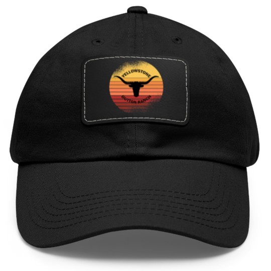 Discover Vintage YStone Ranch Dad Hat With Leather Patch