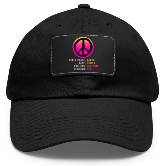 Discover Birthplace Earth-Race Human-Equality Dad Hat With Leather Patch