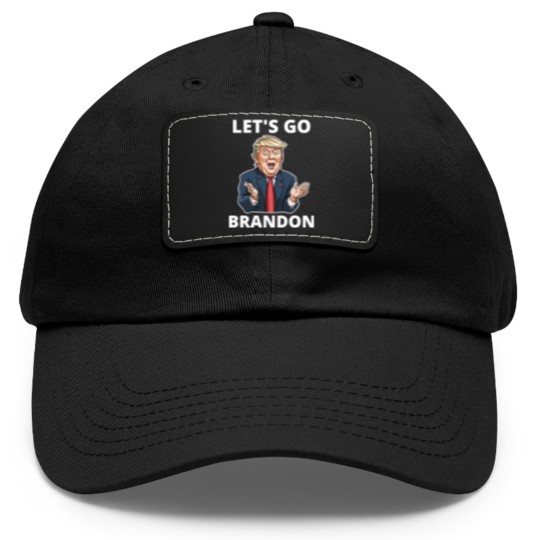 Discover Lets Go Brandon America Flag Dad Hat With Leather Patch