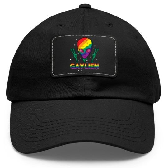 Discover LGBT Dad Hat With Leather Patch